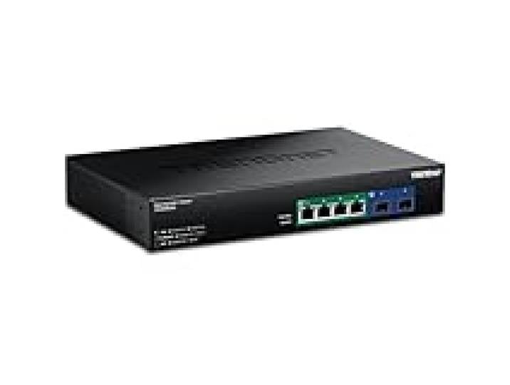 TRENDnet, TPE-BG5062, Commutateur PoE++ 6 Ports 2,5 G GaN avec Ports SFP+ 10 G (240 W), 4 Ports PoE++ 2,5 G, 2 Ports SFP+ 10 G, 240 W, 60 Gbit/s