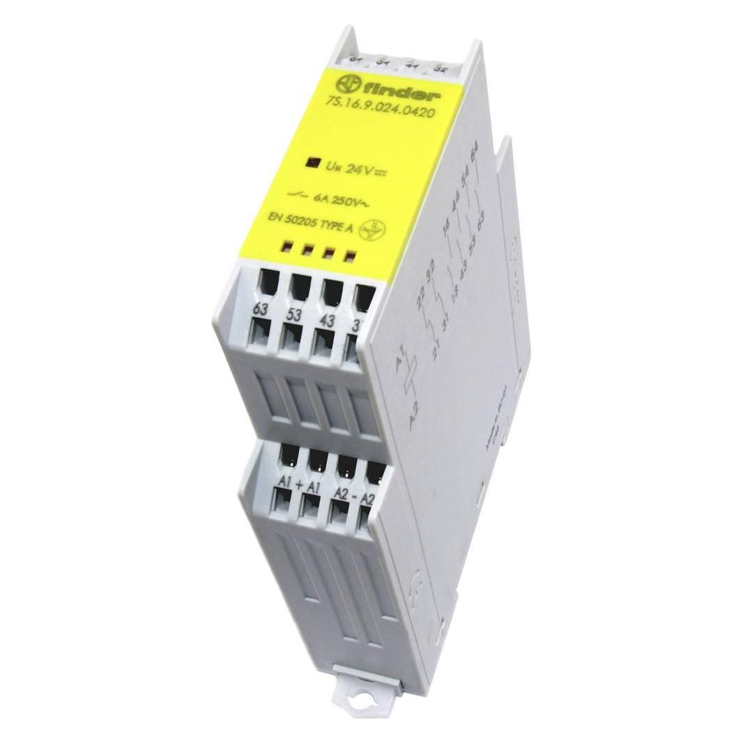 Finder 7S.16.9.024.5420 Industrieel relais Nominale spanning: 24 V/DC Schakelstroom (max.): 6 A 4x NO, 2x N (7S.16.9.024.5420)