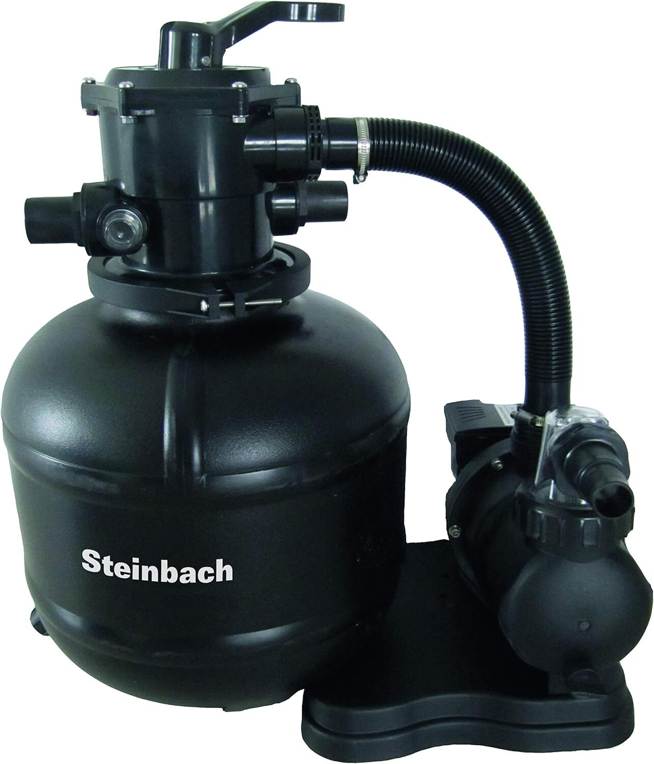 Steinbach Speedclean Classic 400, Umwälzleistung: 6,6m³/h, 230 V/450 W Kessel Ø 370mm, 7-Wege-Ventil, Manometer, Anschluss Ø 32/38 mm Grundplatte, Pumpe selbstsaugend