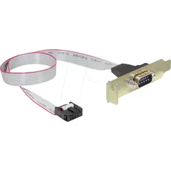 DELOCK 89300 - Delock Low Profile Slotblech > 1 x Seriell Belegung: 1:1
