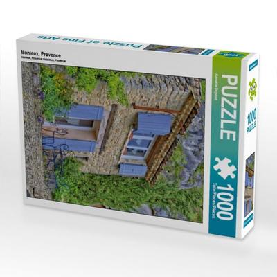 CALVENDO Puzzle Monieux, Provence | 1000 Teile Lege-Größe 64x48cm Foto-Puzzle für glückliche Stunden