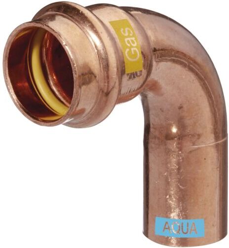 Schmidt, Hermann HS AQUAGAS V Bogen 35 x 35 mm 452103535 Kupfer, 35 x 35 mm, 90Grad, AG/IG