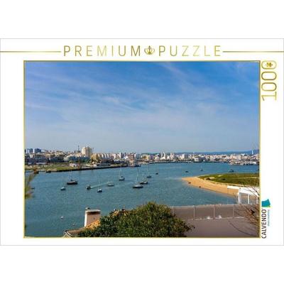 CALVENDO Puzzle Segelboote im Hafen von Portimão | 1000 Teile Lege-Größe 64x48cm Foto-Puzzle für glückliche Stunden