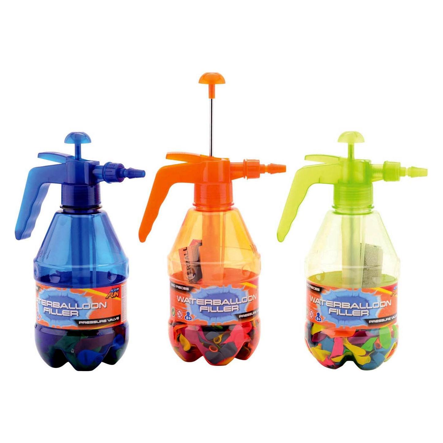 Sombo Aqua Fun Wasserballonfüller mit 250 Neonwasserballons (1x) (29454)