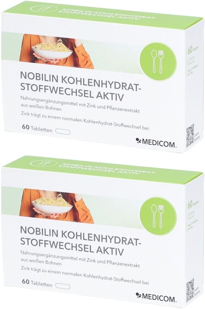 2x Nobilin Kohlenhydrat-Stoffwechsel Aktiv Tabletten 2x60 St