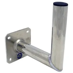 TELEVES Winkelwandhalter ALU Rohr ALU250 D=50mm Abst. 250mm TÜV geprüf