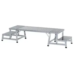 Zwischenmodul, L 1.000mm, B 555mm, Aluminium, geriffelt