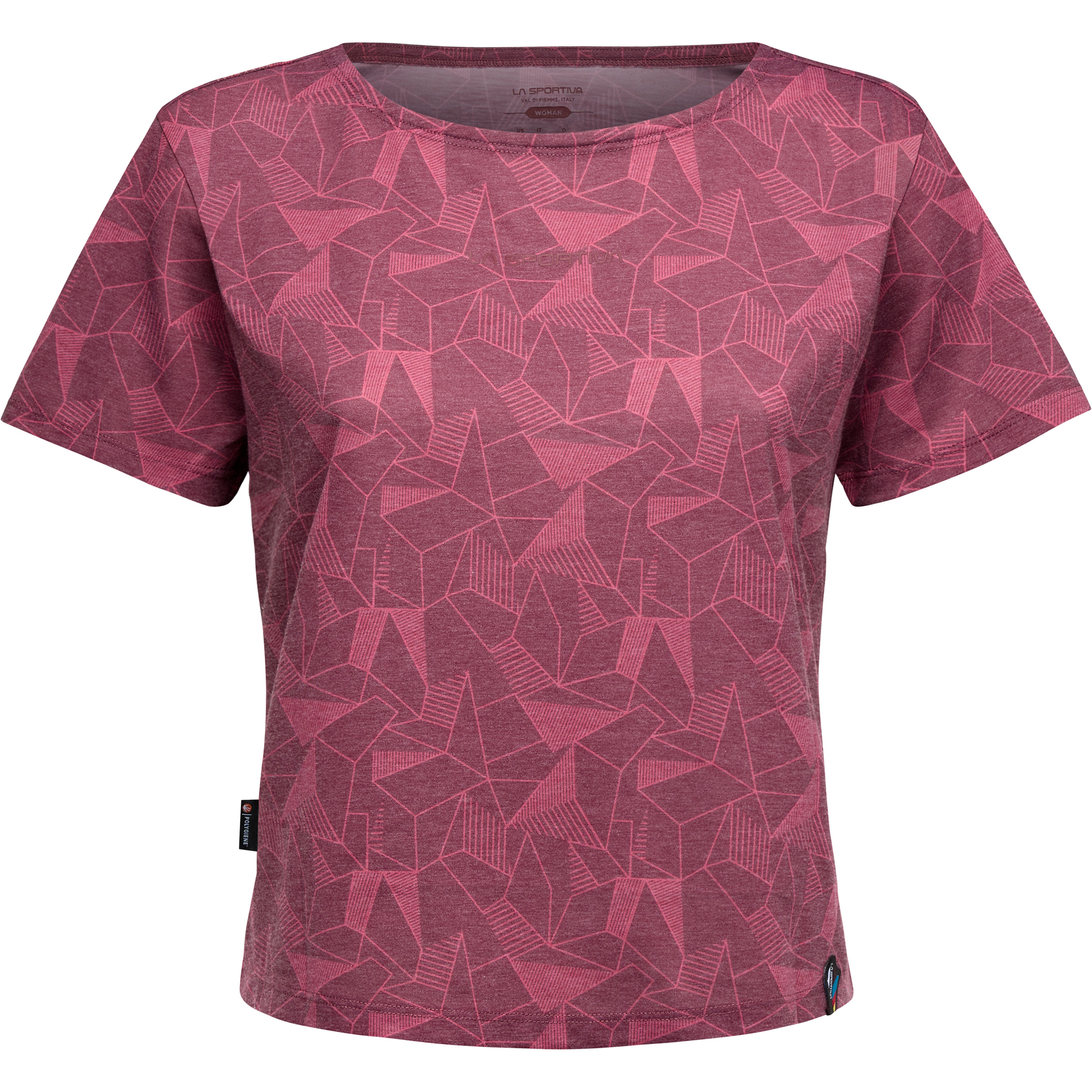 La Sportiva Dimension Damen T-Shirts rot Größe L Bouldern | Sportklettern | Lifestyle Geruchsneutralisierend