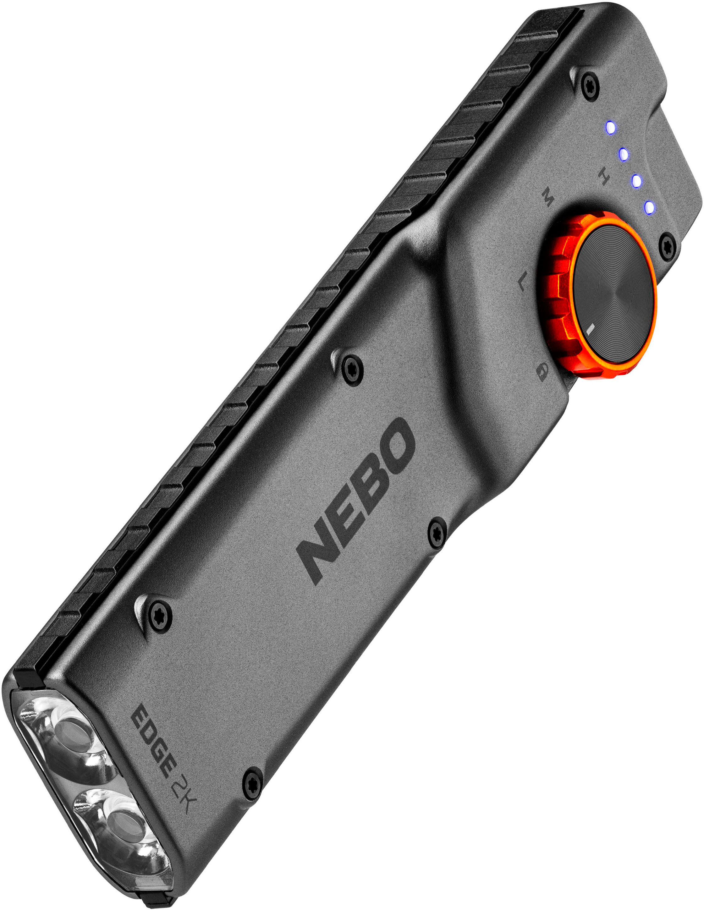 LED Taschenlampe NEBO "Nebo EDGE 2K", grau, H:13,5cm L:3,2cm T:2,5cm, Aluminium, Mobilleuchten, LED Taschenlampe