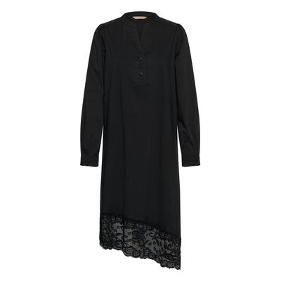 Midikleid CULTURE "Culture DK Kleid CUolina", Damen, Gr. XL, Normalgrößen, schwarz, Kleider Midikleid