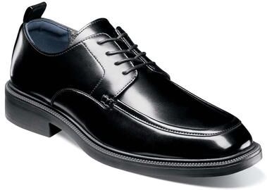 Stacy Adams Evan (Men's) Dress Shoes in Black, Size 8.5 M, Memory Foam/Rubber/Synthetic