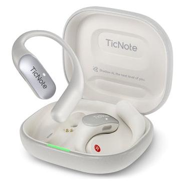 Mobvoi TicNote Pods tragbarer KI-Sprachrekorder (32 GB) (TICNOTEPODS-WHITE)