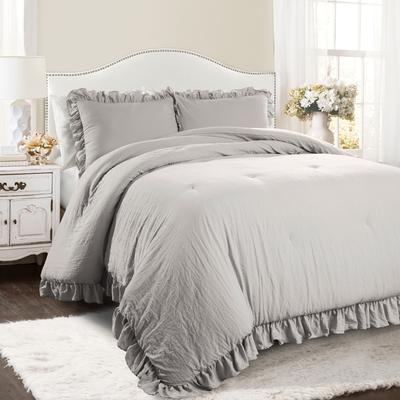 Lush Decor Reyna Ruffled Shabby-chic Comforter Set