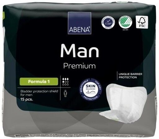 ABENA Man Premium Formula 1 - 24 paquets de 15 protections