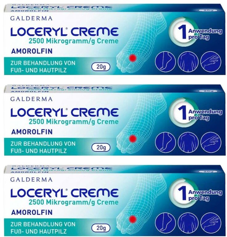 Loceryl Creme bei Fuß- und Hautpilz