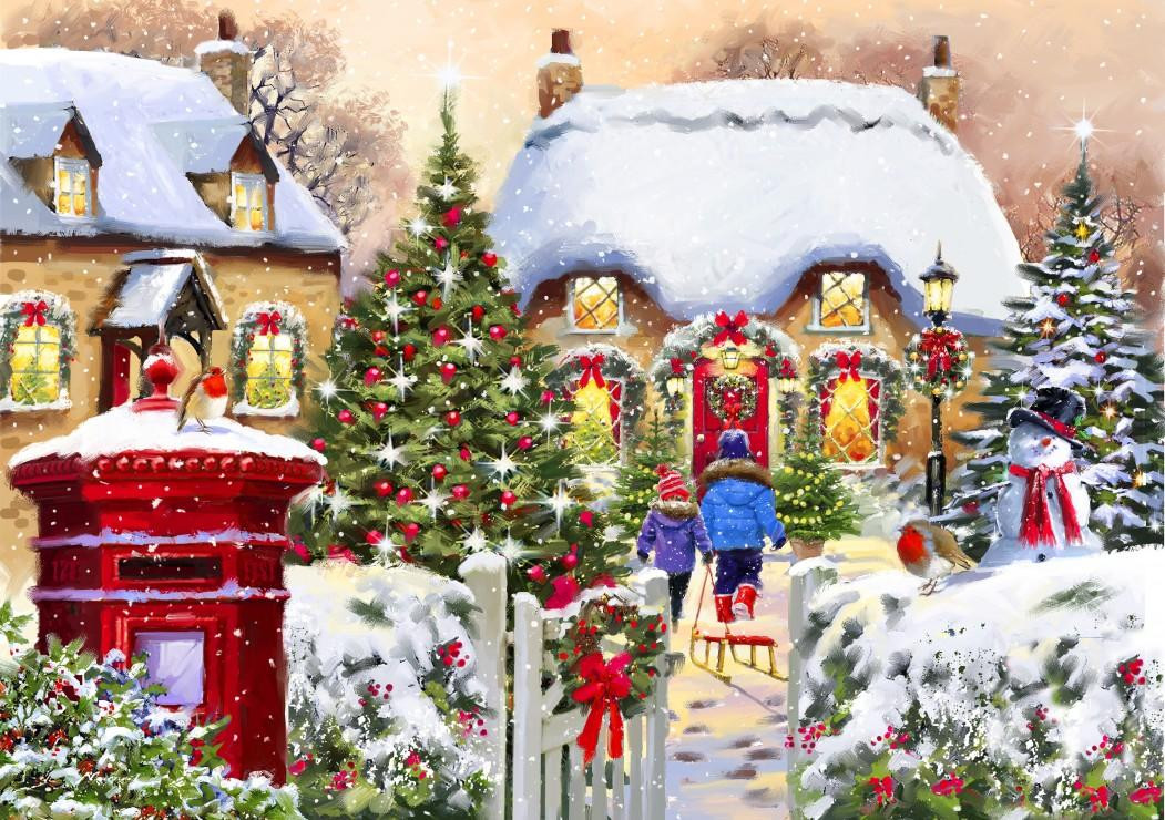 Bluebird Puzzle Winterhuisje Puzzel met 1000 stukjes