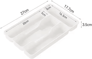 Inspire Curations 4 5 Compartment Cutlery Organizer Tray For Kitchen Drawers s
