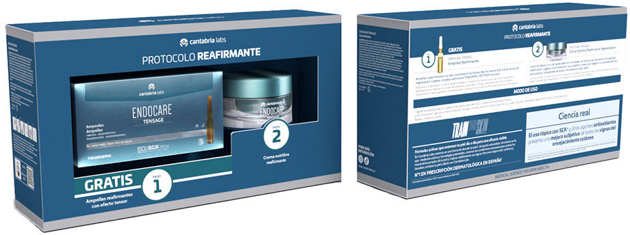 Cantabria Labs Endocare Tensage Raffermissement Protocole Etui 2 pcs