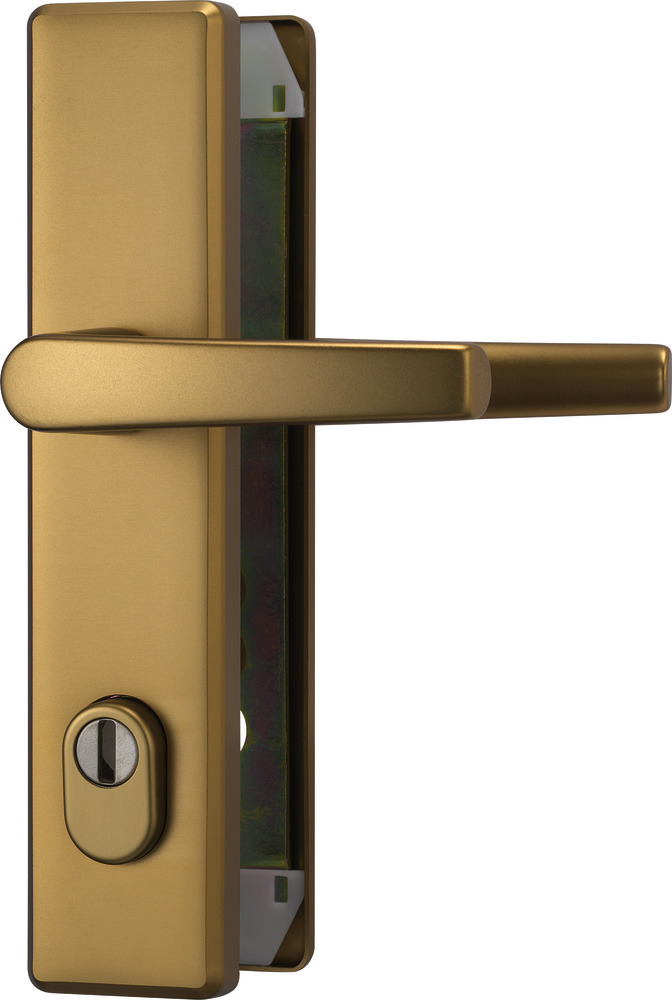 ABUS Schutz-Drückergarnitur mit Langschild HLZS814, eckig, Aluminium 10008410-01