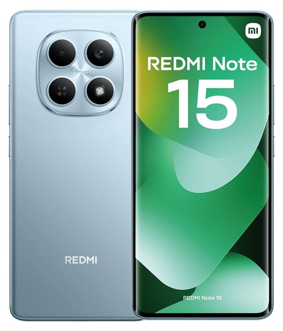 Xiaomi Redmi Note 15 4G, 8GB RAM, 128GB opslag, blauw (Glacier Blue), dual-SIM