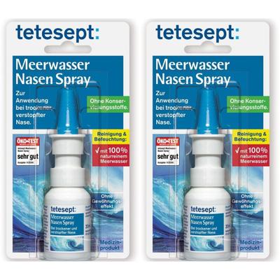 Tetesept Meerwasser Nasenspray 2x 2x20 ml