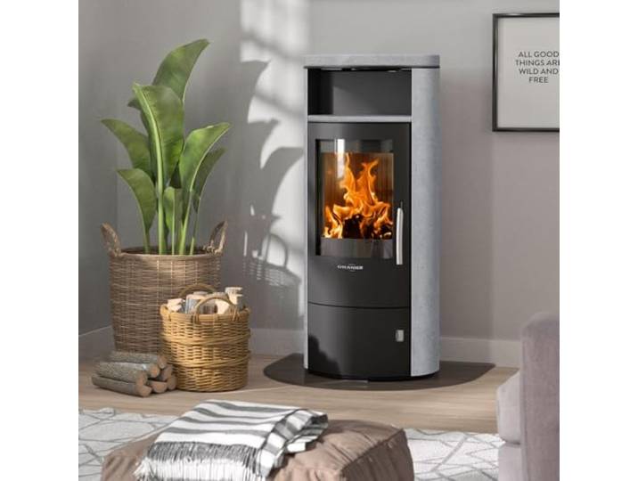 Oranier 5447 23 Polar 7 2.0 Kaminofen Stahl Schwarz/Speckstein/A