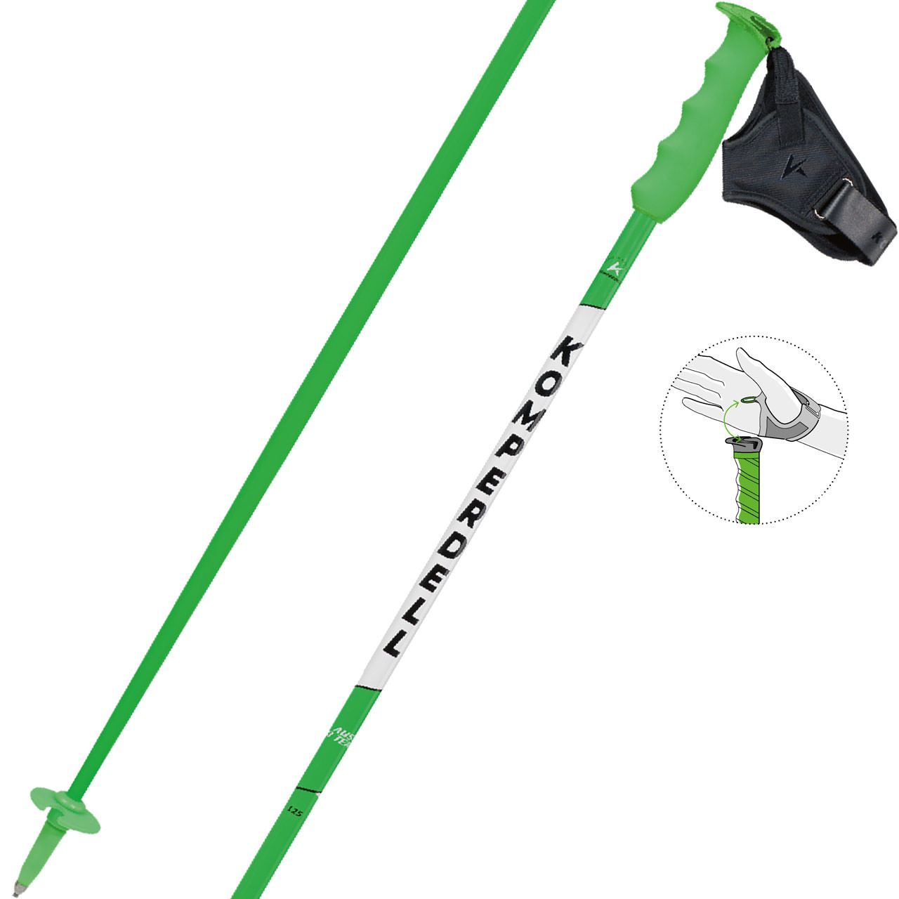 Komperdell Team TI green - 135 cm