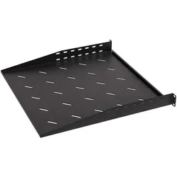 Wp Fixed shelf 1U 300 mm Black, Serverschrank Zubehör, Schwarz