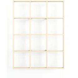 Metallbude Wandregal Rivo Stahl Cashew
