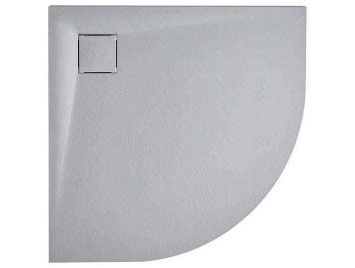 DUSCHWANNE 90/90/3 cm Grau Paron