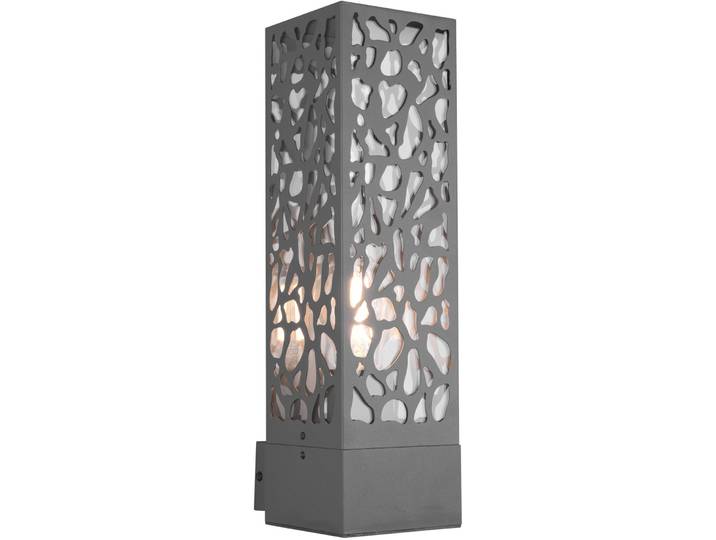 Wandlampe aussen Dobtos anthrazit Edelstahl B 14 cm