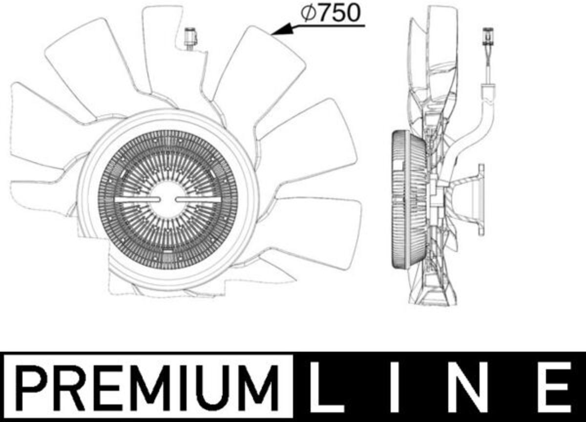 Lüfterkupplung MAHLE CFF 515 000P
