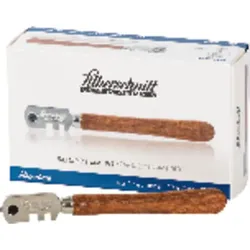 Glasschneider Edelstahl mit Holzheft