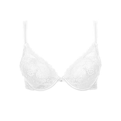 Push-up-BH LISCA "Push up BH Evelyn", Damen, Gr. 75, Cup A, weiß, Spitze, Obermaterial: 82% Polyamid PA. 18% Elasthan EL., BHs Push-up-BH