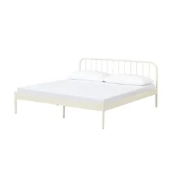 Metallbett  Earley , beige , Maße (cm): B: 187 H: 91 T: 209.0