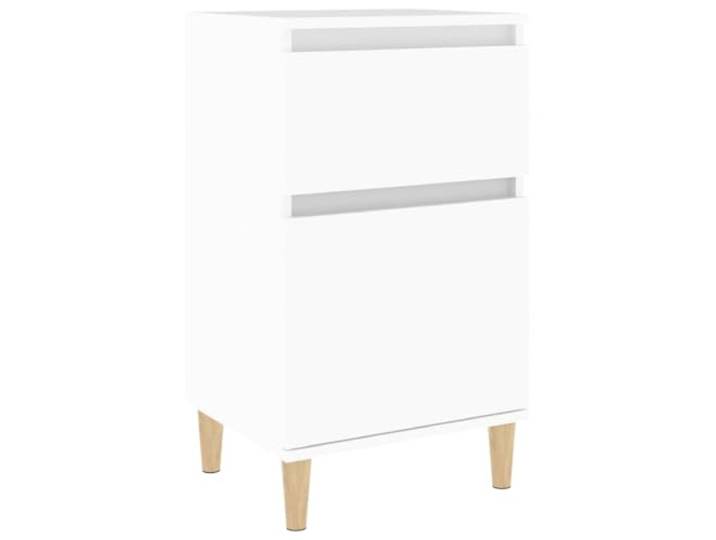 KDVXBCQJH Nachttisch Weiß 40x35x70 cm Beistelltisch Holzwerkstoff Praktischer Nachtschrank für Schlafzimmer und Wohnbereich mit nützlicher Ablagefläche und stabiler Standsicherheit.