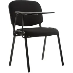 CLP Stuhl Ken mit Klapptisch Stoff schwarz