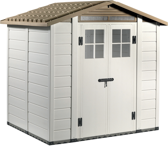 Garofalo Tuscany Evo 200 - Gartenhaus - Mit Fenstern und Doppelflügeltür - 202.5x162.5x216 cm