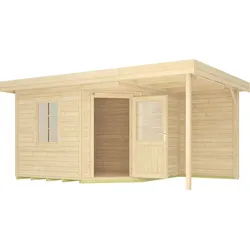 Weka Designhaus 213 A 390 x 240 cm Gr.1 naturbelassen - 50 % Rabatt auf Dacheindeckung