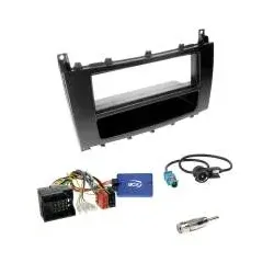 Mercedes C-Klasse (W203) 04/2004-02/2007 Einbauset 1-DIN mit Fach Radioblende...