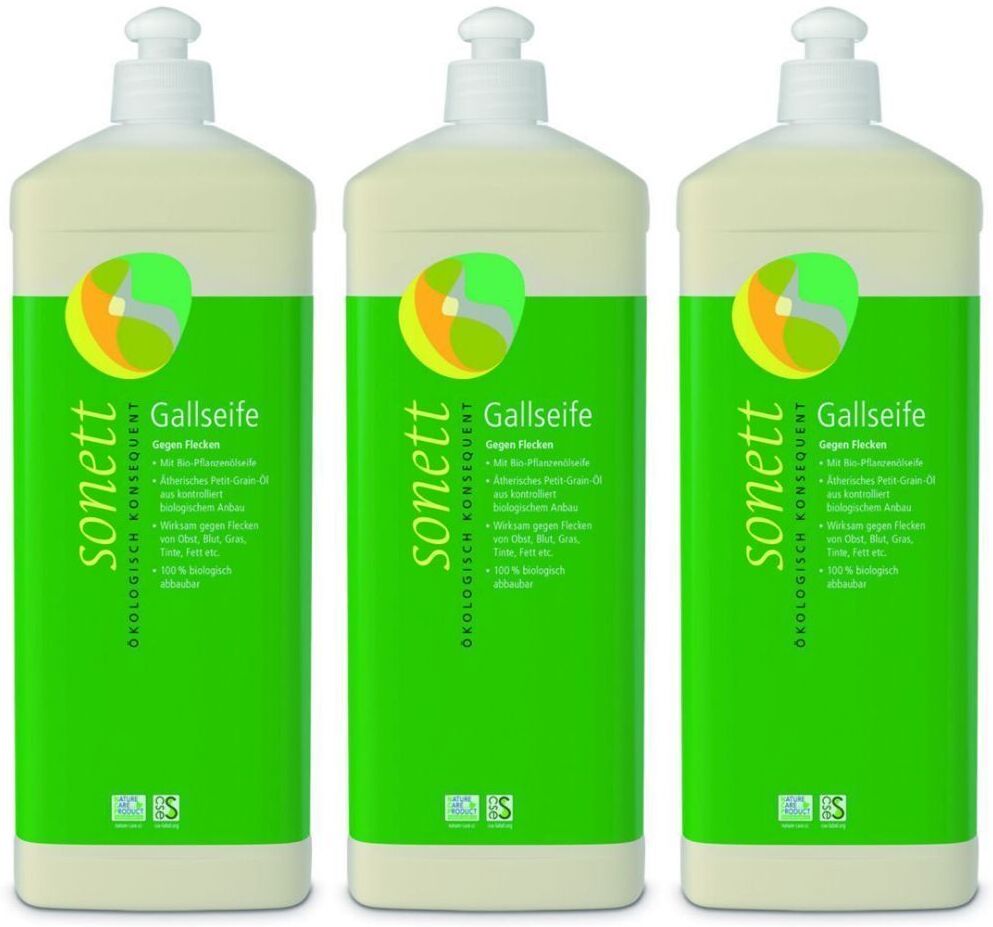 Sonett Gallseife flüssig Fl 1 lt x3 3x1 l Seife