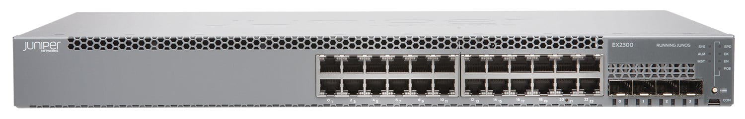 Juniper Networks EX2300 Managed L2/L3 Gigabit Ethernet PoE Rackmount Switch 1U