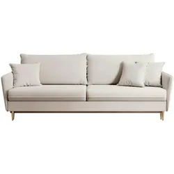 Selsey Einzelsofa mit Schlaffunktion Volio ¦ beige ¦ Maße (cm): B: 221 H: 90