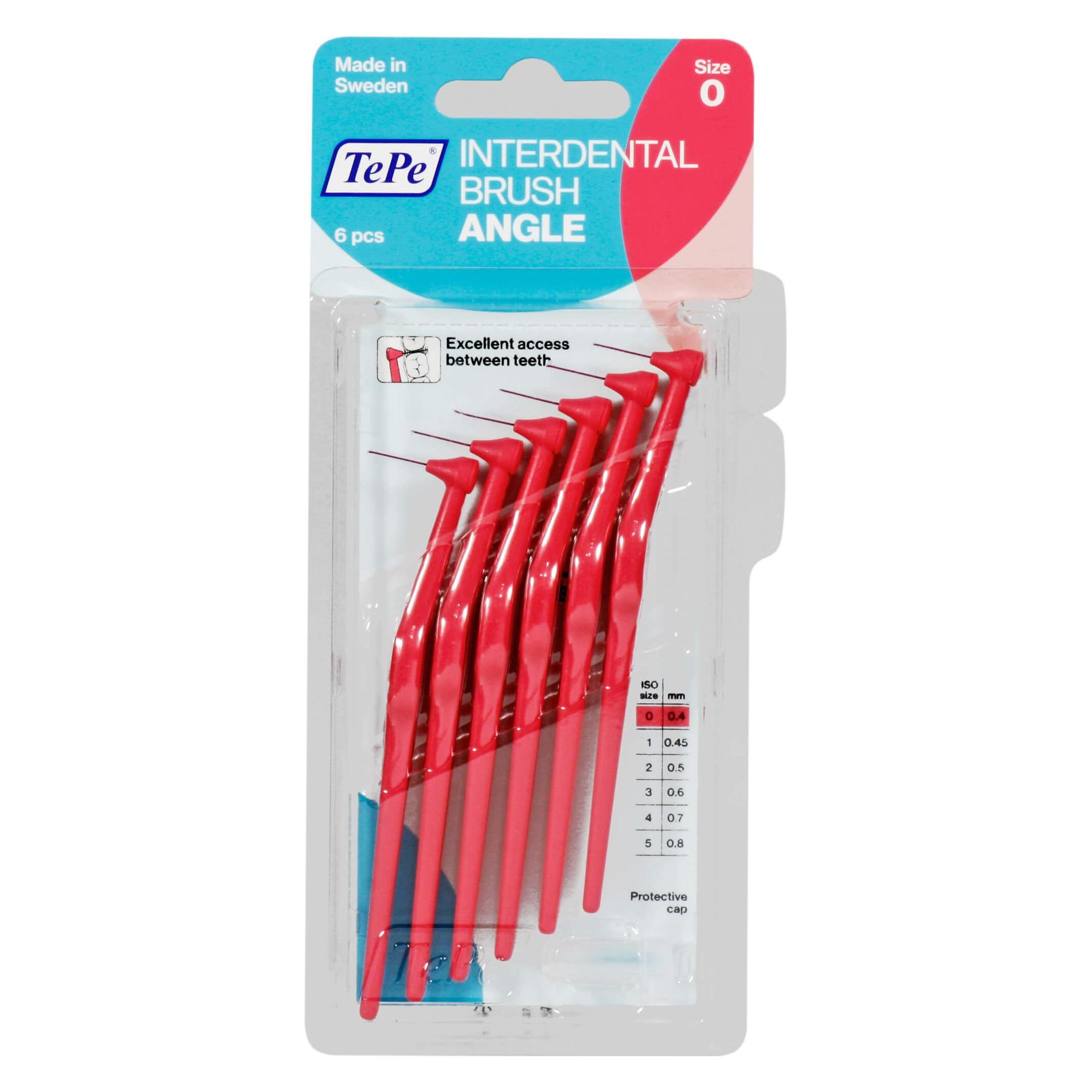 TePe Interdentalbürsten Angle ISO 0 (6x, 0.40 mm) (154610)