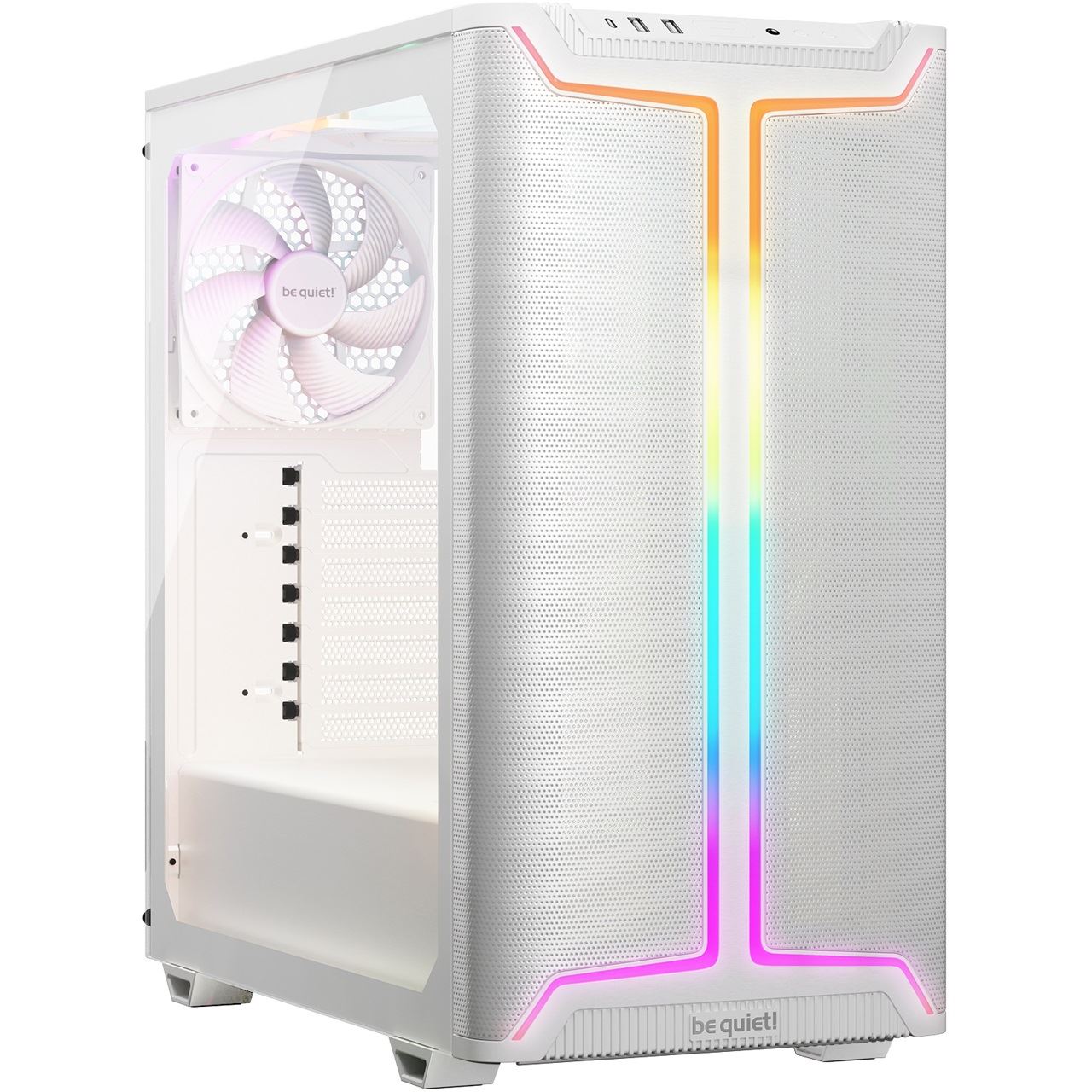 be quiet! Pure Base 501 DX Midi Tower ohne Netzteil weiss