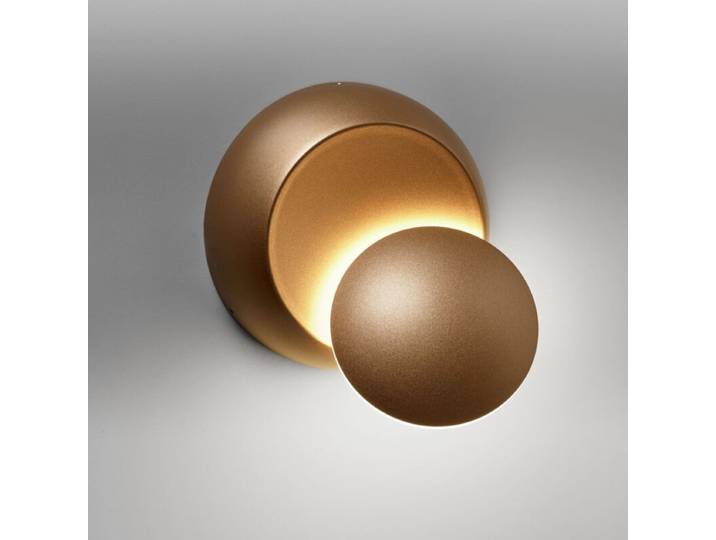 Lupia Licht Wand- und Deckenleuchte Moon - Gold Clean, Modern sc