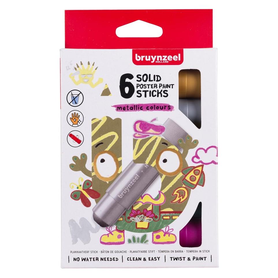 Bruynzeel Gouache Sticks Metallic, 6St. (6x) (60159206)