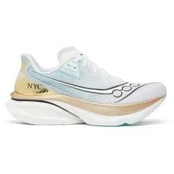 Saucony Endorphin Azura NYC Edition Herren Straßenlaufschuh – White / Gold – Größe 42.5