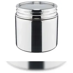 Weis 17375 Transportdose Vorratsdose mit Deckel Edelstahl 700 ml