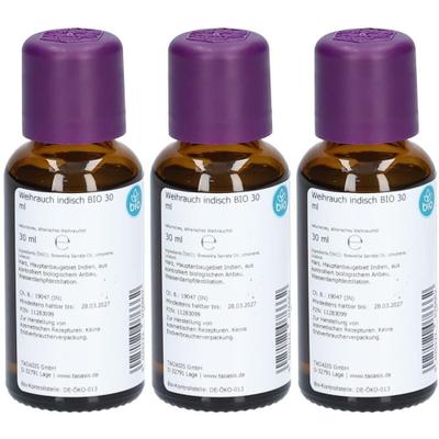 Weihrauch ÖL indisch Bio x3 3x30 ml Ätherisches Öl